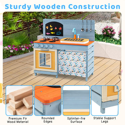 Costzon Mud Kitchen Wooden Toy Playset