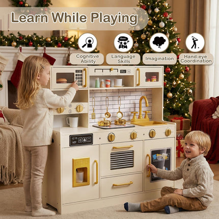 Costzon Toddler Kitchen Toy Set for Boys & Girls