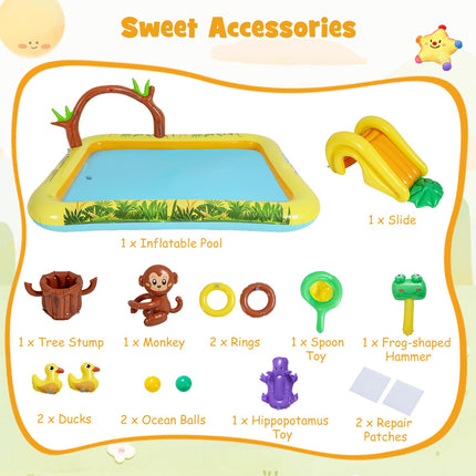 Costzon Animal Spray Inflatable Kiddie Pool (81.5'' x 66'' x 30.5'')
