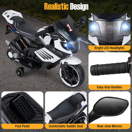 Costzon 6V Kids Ride On Motorcycle Electric Motorbike