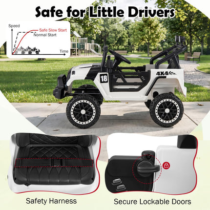 Costzon Ride on Car Truck with Remote Control for Boys Girls | 12V Electric Vehicles
