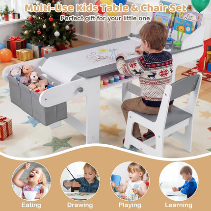 Costzon Kids Art Table and Chair Toddler Activity Desk Set
