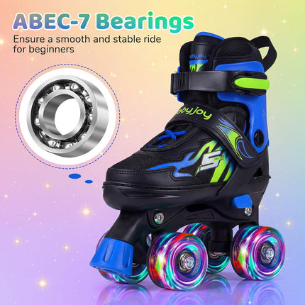BABY JOY Roller Skates 4 Sizes Adjustable Quad Skates