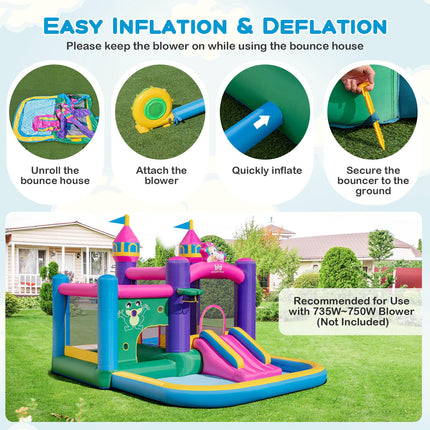 BOUNTECH Inflatable Bounce House, Blow up Jumping Castle for Indoor Outdoor Party Family Fun