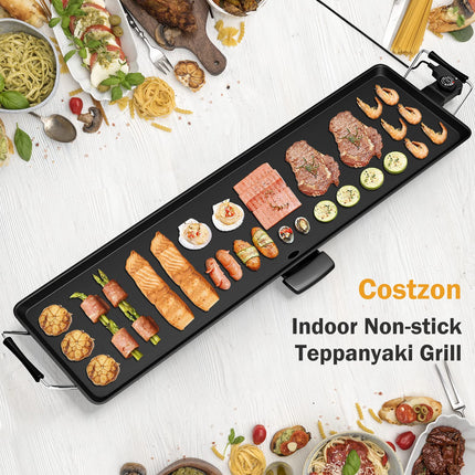 Costzon 35" Electric Griddle w/5-Level Temp & Drip Tray