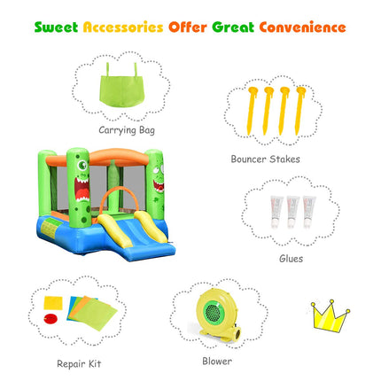 Costzon Inflatable Bounce House Castle Jump and Slide Bouncer