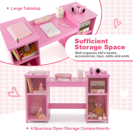 2 in 1 Princess Makeup Dressing Table - Costzon