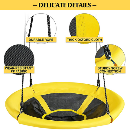 Costzon 550lbs Metal Swing Sets for Backyard, Heavy Duty Full Steel Swing Frame A-Frame Swing Stand