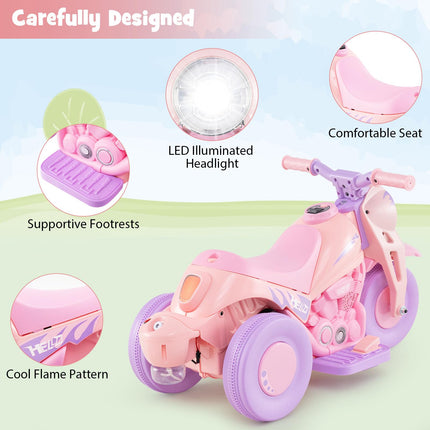 Costzon Kids Motorcycle 6V Battery Powered Ride on Toddler Motorcycle