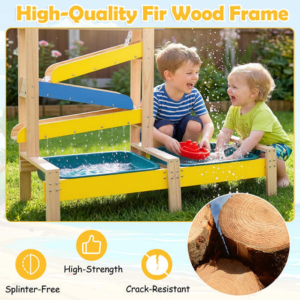 Costzon Sand and Water Table | Wooden Montessori Sensory Table