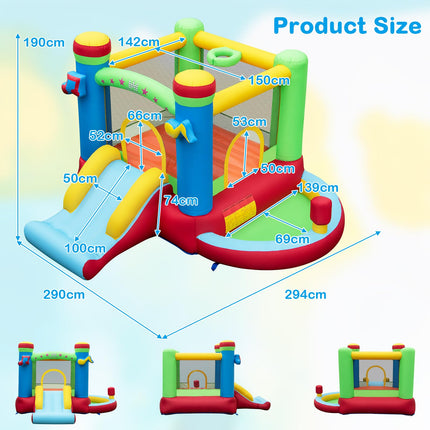 BOUNTECH Inflatable Bounce House with Ball Pit, Music Castle
