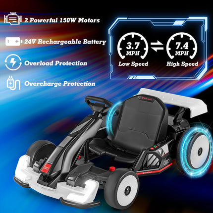 Costzon Licensed Audi 24V Kids Go Kart