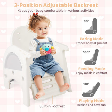BABY JOY Baby High Chair 8 in 1 Convertible High Chairs for Babies and Toddlers
