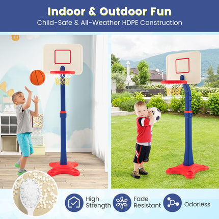 Costzon Kids Basketball Hoop, Adjustable Height Basketball Goal Stand