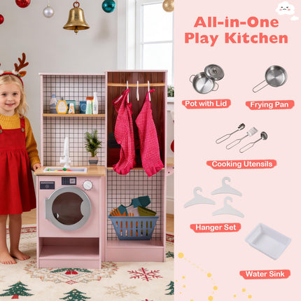 Costzon Dual-Sided Kids Kitchen Playset