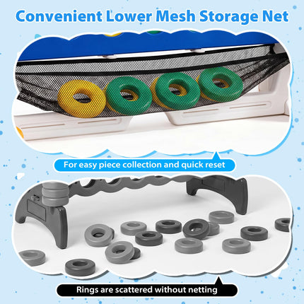 Costzon Giant 4-in-A-Row Connect Game with Adjustable Height for Indoor Outdoor Family