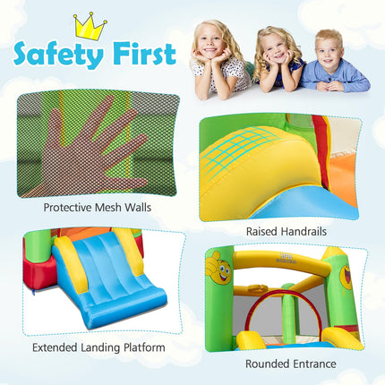 BOUNTECH Inflatable Bounce House（Smiling Face without Air Blower）