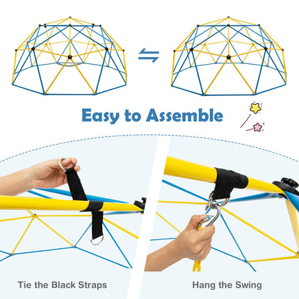 10FT Outdoor Jungle Gym Monkey Bar Climbing Toys for Toddlers - Costzon