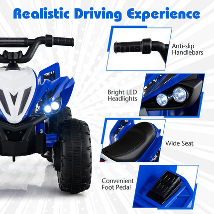 Costzon Kids ATV 12V 4-Wheeler Quad Electric Vehicle