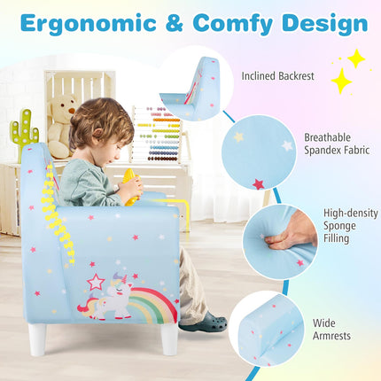 Costzon Children's Cartoon Sofa Armrest Chair
