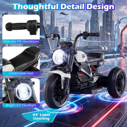 Costzon 6V Toddler Motorcycle 3-Wheel Stable Chopper Electric Motorbike