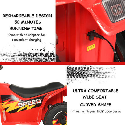Costzon Kids ATV 6V Battery Powered Electric Quad
