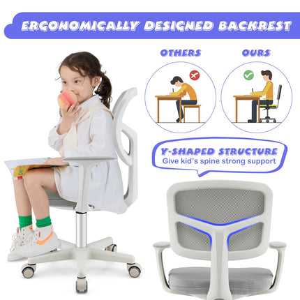 Costzon Kids Desk Chair, Children Study Computer Chair with Adjustable Height