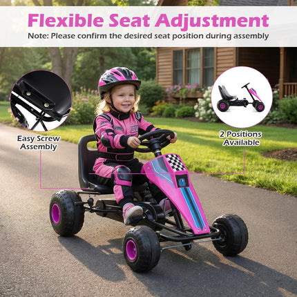 Costzon 4 Wheel Pedal Go Kart