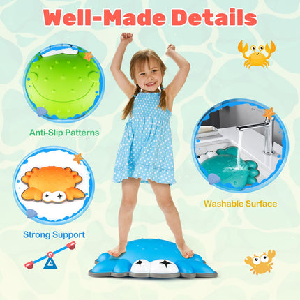 Costzon 9 Pieces Non-Slip Stepping Stones for Kids