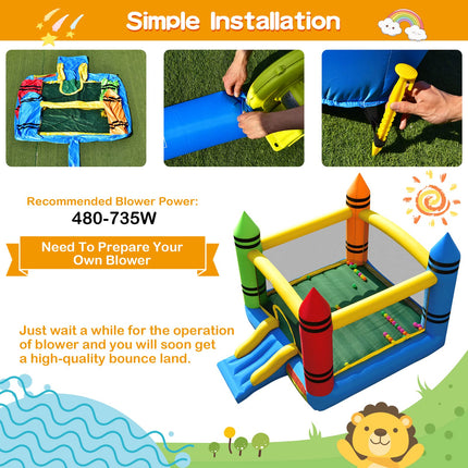 Costzon Inflatable Bounce House with Large Jumping Area