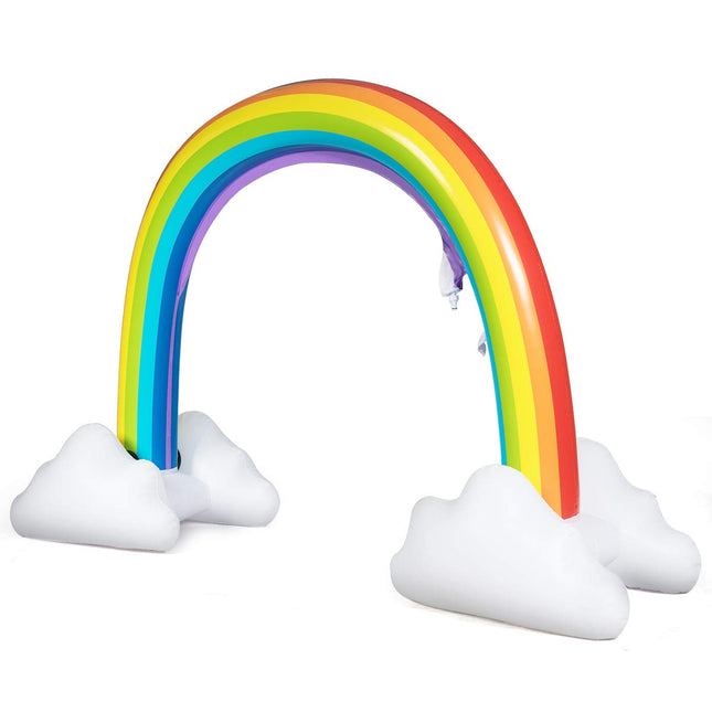 Costzon Inflatable Rainbow Sprinkler, Over 6 Feet Long, Outside Yard Summer Toy for Boys Girls