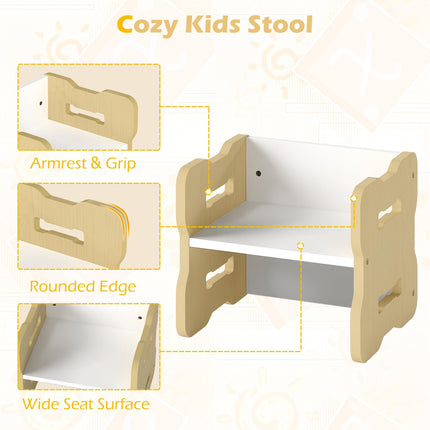 Costzon Kids Table and Chairs All in One Wooden Activity Desk Set for Home