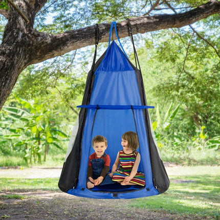 Costzon 2 in 1 Kids Detachable Hanging Chair Swing Tent Set