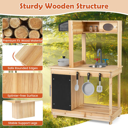 Costzon Outdoor Mud Kitchen for Kids