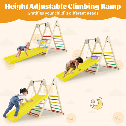 Costzon Indoor Jungle Gym Montessori Climbing Toys for Toddlers