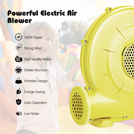 Costzon Air Blower, 480W Bounce House Blower, Pump Fan Commercial Inflatable Bouncer Blower, Air Blower for Inflatables