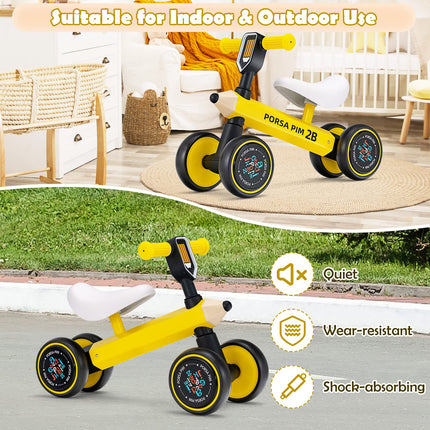 Costzon Toddler Ride On Toy, Baby Balance Bike 10-24 Month Toddler Walker w/ Limited Steering