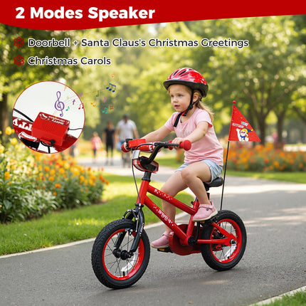 BABY JOY Kids Bike Christmas Music Bicycle 12 14 16 18 Inches for 3-8 Years