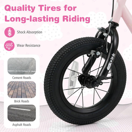 Kids Bike for 3-7 Years Old Boys and Girls 12/14/16-Inch Children Bicycle with Removable Training Wheels