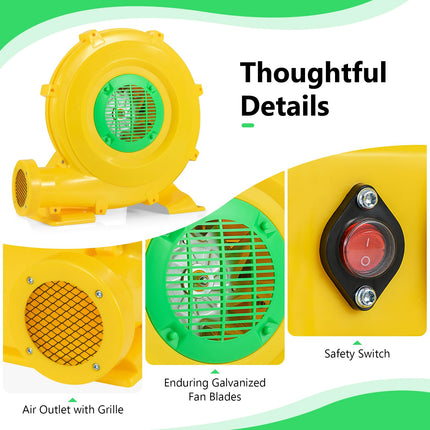 Costzon Air Blower Pump Fan Commercial Inflatable Bouncer Blower for Inflatables