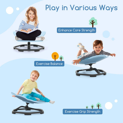 Costzon 360° Sit and Swivel Autistic Children Sensory Toy Non Slip Metal Base