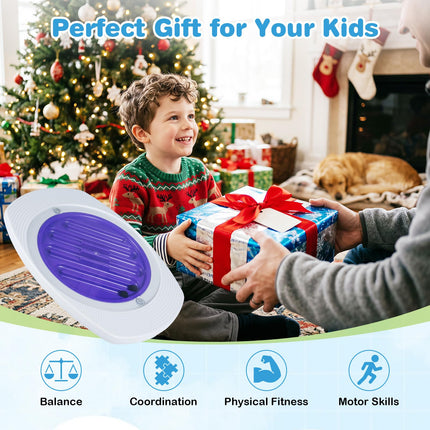 Costzon 2-in-1 Balance Board for Kids with 3 Maze Discs | Wobble Labyrinths Board
