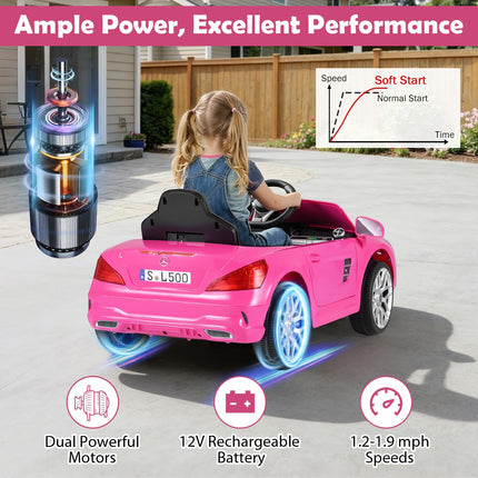 Costzon Ride On Car 12V Licensed Mercedes Benz Electric Vehicles
