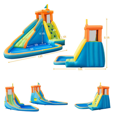 BOUNTECH Inflatable Water Slide for Kids, Giant Waterslide Park for Backyard Outdoor Fun