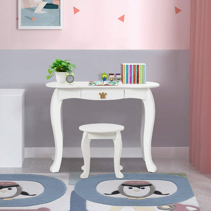 Costzon Kids Vanity Table and Chair Set