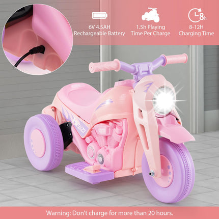 Costzon Kids Motorcycle 6V Battery Powered Ride on Toddler Motorcycle