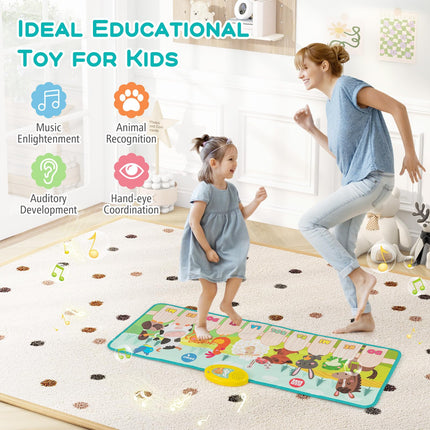 10-Key Musical Piano Mat for Toddlers Early Sensory Educational Learning Toys for 3+ Years Old