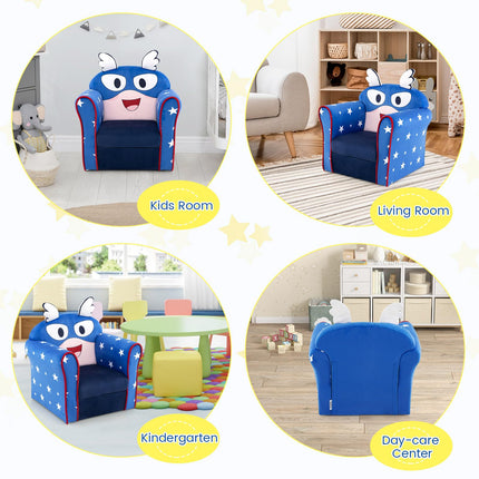 Costzon Kids Sofa, Children Armrest Chair with Pattern, Toddler Furniture