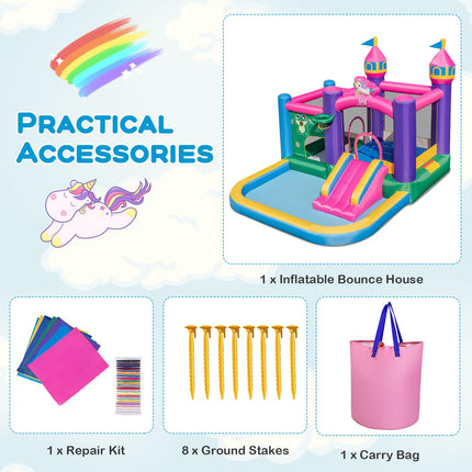 BOUNTECH Inflatable Bounce House, Blow up Jumping Castle for Indoor Outdoor Party Family Fun