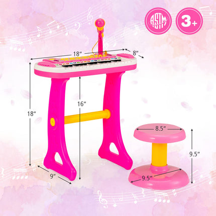 Costzon 31-Key Kids Piano Keyboard Toy, Toddler Electronic Musical Instrument Educational Toy